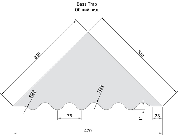 FLEXAKUSTIK Wave-Bass Trap