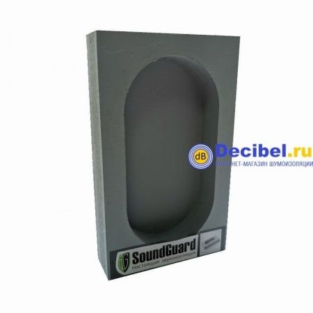Звукоизоляционный подрозетник 2-секционный SoundGuard ИзоБокс Стандарт